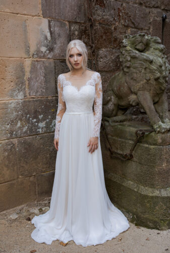 Brautkleid Ivory Aida B1963 1 Guenstiges Hochzeitskleid 2019 Bei Avorio Vestito Eiche Berlin