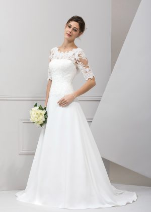 EGLANTINE CREATIONS 2019 Brautkleid EC19 TAIWA 2251 Bei Avorio Vestito Eiche Berlin