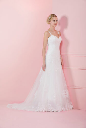 EGLANTINE CREATIONS 2019 Brautkleid EC19 TASMINE 1372 Bei Avorio Vestito Eiche Berlin