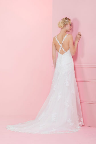 EGLANTINE CREATIONS 2019 Brautkleid EC19 TASMINE 1425 Bei Avorio Vestito Eiche Berlin
