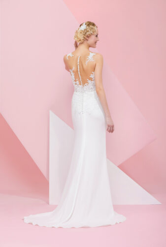 EGLANTINE CREATIONS 2019 Brautkleid EC19 TATOO 0836 Bei Avorio Vestito Eiche Berlin