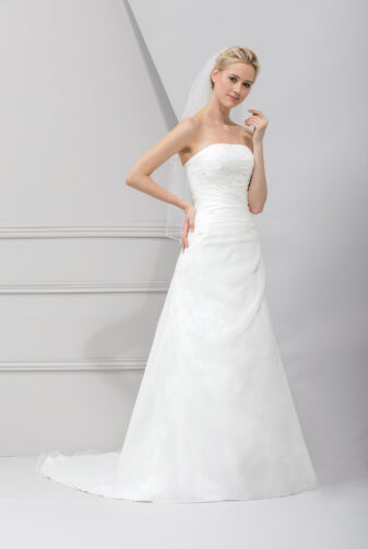 EGLANTINE CREATIONS 2019 Brautkleid EC19 THELMA 2210 Bei Avorio Vestito Eiche Berlin