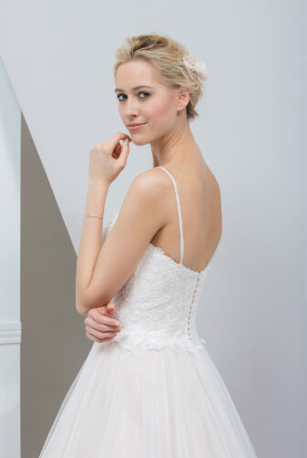 EGLANTINE CREATIONS 2019 Brautkleid EC19 TIARE 2051 Bei Avorio Vestito Eiche Berlin