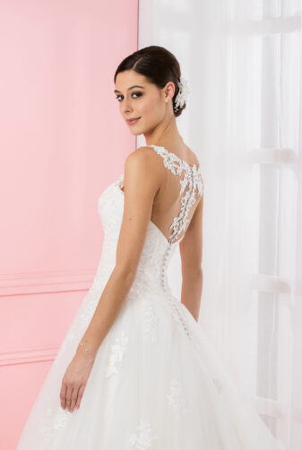 EGLANTINE CREATIONS 2019 Brautkleid EC19 TIFFANY 1205 Bei Avorio Vestito Eiche Berlin