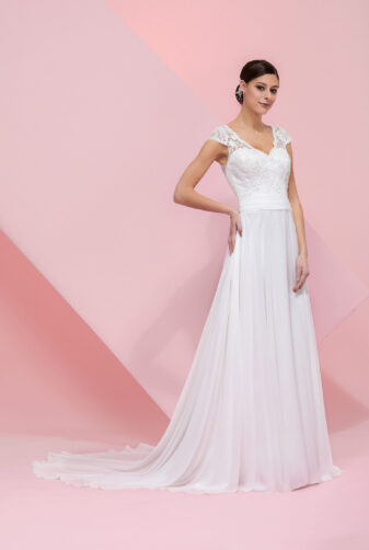 EGLANTINE CREATIONS 2019 Brautkleid EC19 TIPI 0952 Bei Avorio Vestito Eiche Berlin