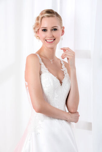 EGLANTINE CREATIONS 2019 Brautkleid EC19 TORONTO 1265 Bei Avorio Vestito Eiche Berlin