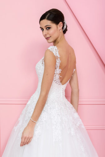 EGLANTINE CREATIONS 2019 Brautkleid EC19 TOSCANE 1491 Bei Avorio Vestito Eiche Berlin