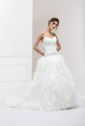 EGLANTINE CREATIONS 2019 Brautkleid EC19 TWIST 1944 Bei Avorio Vestito Eiche Berlin