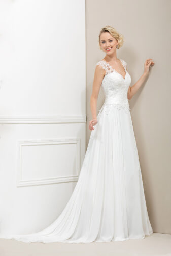 EGLANTINE CREATIONS 2019 Brautkleid EC19 Tahiti 3236 Bei Avorio Vestito Eiche Berlin