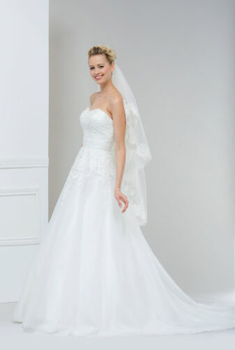 EGLANTINE CREATIONS 2019 Brautkleid EC19 Tamara 3800 Bei Avorio Vestito Eiche Berlin