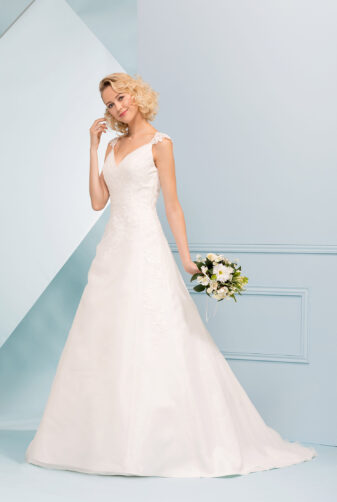 EGLANTINE CREATIONS 2019 Brautkleid EC19 Tara 2845 Bei Avorio Vestito Eiche Berlin