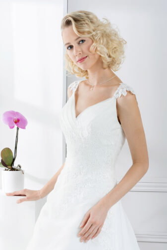 EGLANTINE CREATIONS 2019 Brautkleid EC19 Tara 2869 Bei Avorio Vestito Eiche Berlin