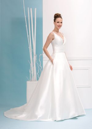 EGLANTINE CREATIONS 2019 Brautkleid EC19 Tennesse 2227 Bei Avorio Vestito Eiche Berlin