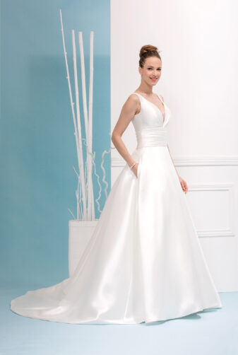 EGLANTINE CREATIONS 2019 Brautkleid EC19 Tennesse 2227 Bei Avorio Vestito Eiche Berlin