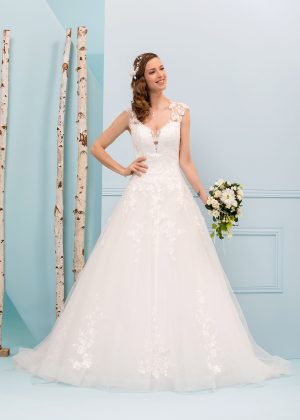 EGLANTINE CREATIONS 2019 Brautkleid EC19 Tentation 2785 Bei Avorio Vestito Eiche Berlin