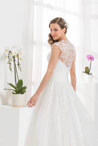 EGLANTINE CREATIONS 2019 Brautkleid EC19 Tentation 2798 Bei Avorio Vestito Eiche Berlin