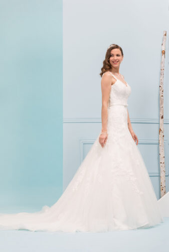 EGLANTINE CREATIONS 2019 Brautkleid EC19 Theatre 2721 Bei Avorio Vestito Eiche Berlin