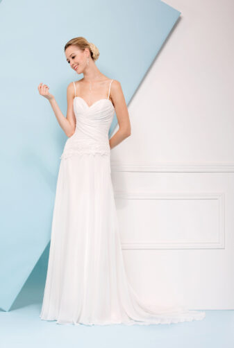 EGLANTINE CREATIONS 2019 Brautkleid EC19 Torsade 2310 Bei Avorio Vestito Eiche Berlin