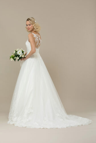 EGLANTINE CREATIONS 2019 Brautkleid EC19 Touchante 2998 Bei Avorio Vestito Eiche Berlin