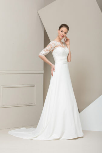 EGLANTINE CREATIONS 2019 Brautkleid EC19 Tourbillon 3640 Bei Avorio Vestito Eiche Berlin
