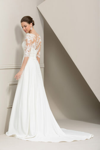 EGLANTINE CREATIONS 2019 Brautkleid EC19 Tourbillon 3684 Bei Avorio Vestito Eiche Berlin