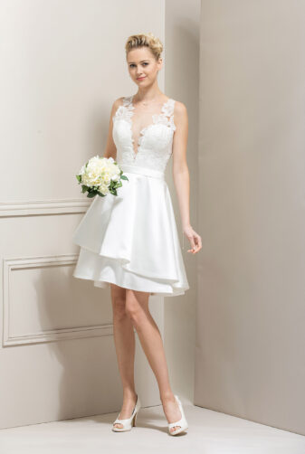 EGLANTINE CREATIONS 2019 Brautkleid EC19 Trinity 3696 Bei Avorio Vestito Eiche Berlin