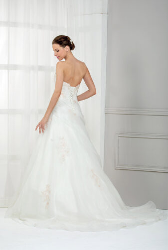 EGLANTINE CREATIONS 2019 Brautkleid EC19 Tulipe 4075 Bei Avorio Vestito Eiche Berlin