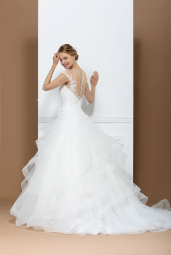 EGLANTINE CREATIONS 2019 Brautkleid EGC19 Privee Zephir 12609 Bei Avorio Vestito Eiche Berlin