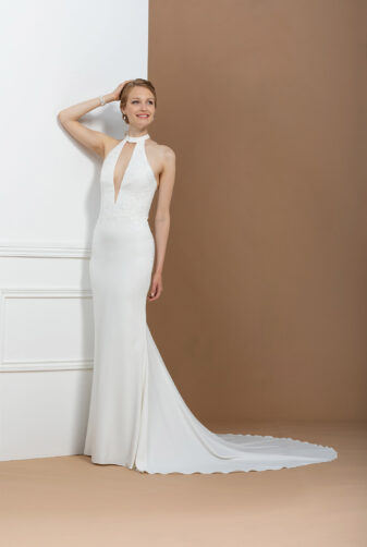 EGLANTINE CREATIONS 2019 Brautkleid EGC19 Privee Zora 12503 Bei Avorio Vestito Eiche Berlin