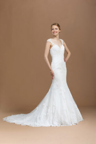 EGLANTINE CREATIONS 2019 Brautkleid EGC19 Privee Zouk 12454 Bei Avorio Vestito Eiche Berlin