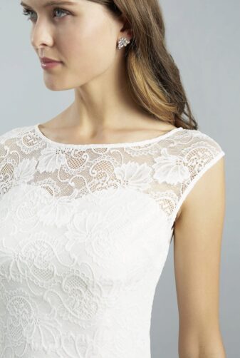 Sweetbelly 2019 Kurzes Brautkleid Standesamtkleid Joelle Ivory Short Detail 1 Avorio Vestito Berlin