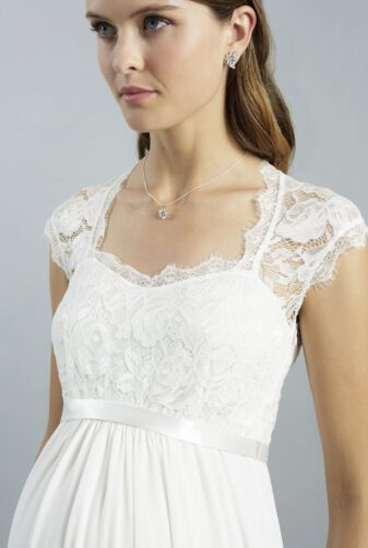 Sweetbelly 2019 Umstandskleid Adrianna Ivory Langes Kleid Detail 1 Avorio Vestito Eiche Brautmode Berlin