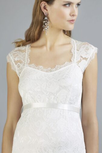 Sweetbelly 2019 Umstandskleid Catherina Ivory Langes Kleid Detail Avorio Vestito Eiche Brautmode Berlin
