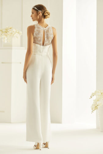 Brautkleid Bianco Evento 2019 Bridal Jumpsuit SAMANTA 3 Bei Avorio Vestito BrideStore And More Brautmode Berlin