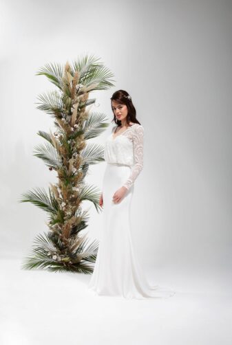 Brautmode In Berlin Eglantine 2020 Ivory Brautkleid EG C20 SAGE 4532 Bei Avorio Vestito BrideStore And More Hochzeitsmode In Berlin Eiche