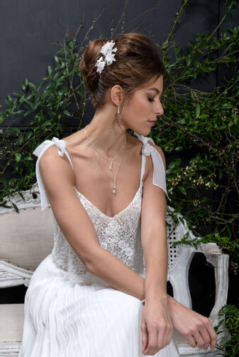 EGLANTINE CREATIONS 2021 Brautkleid EGC21 VAGUE 1048 Brautmode in Berlin Avorio Vestito BrideStore and more