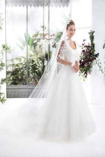 EGLANTINE CREATIONS 2021 Brautkleid EGC21 VEGETAL 3983 Brautmode in Berlin Avorio Vestito BrideStore and more