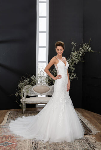 EGLANTINE CREATIONS 2021 Brautkleid EGC21 VIOLAINE 3593 Brautmode in Berlin Avorio Vestito BrideStore and more