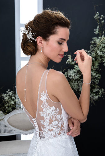 EGLANTINE CREATIONS 2021 Brautkleid EGC21 VIOLAINE 3679 Brautmode in Berlin Avorio Vestito BrideStore and more