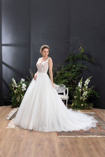 EGLANTINE CREATIONS 2021 Brautkleid EGC21 VIOLETTA 1977 Brautmode in Berlin Avorio Vestito BrideStore and more