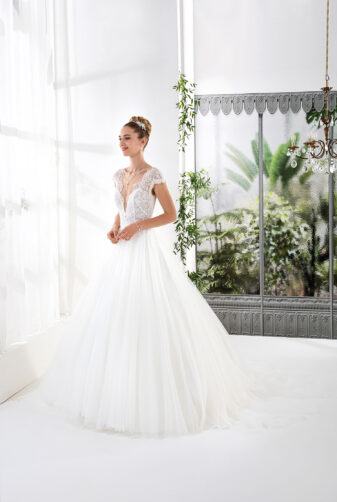 EGLANTINE CREATIONS 2021 Brautkleid EGC21 VOLVIC 4350 Brautmode in Berlin Avorio Vestito BrideStore and more