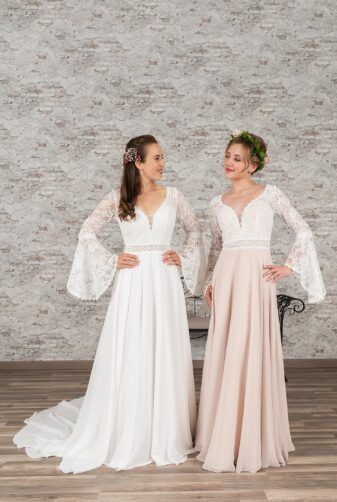 Fuchs Moden 2021 Brautkleid D 03369 + D 03370 Brautmode in Berlin Avorio Vestito BrideStore and more
