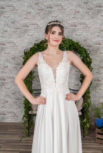 Fuchs Moden 2021 Brautkleid D 03398 (3) Brautmode in Berlin Avorio Vestito BrideStore and more
